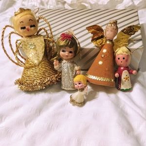 Vtg Kitschy Christmas Angels